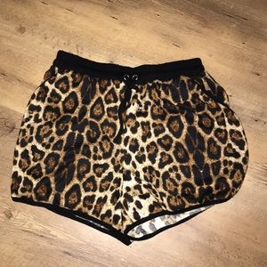 Giddy Up Glamour cheetah print elastic shorts
